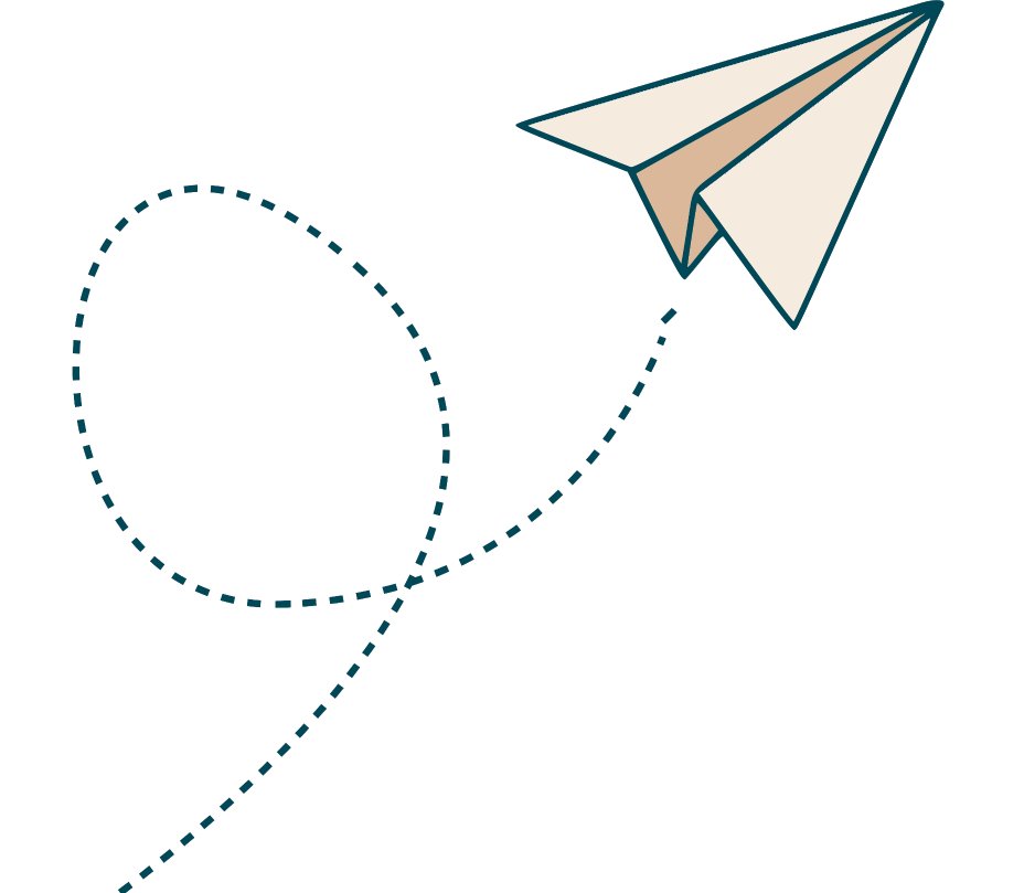 Illustration of paper plane