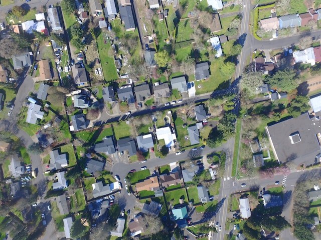 Aerial view of neighborhood